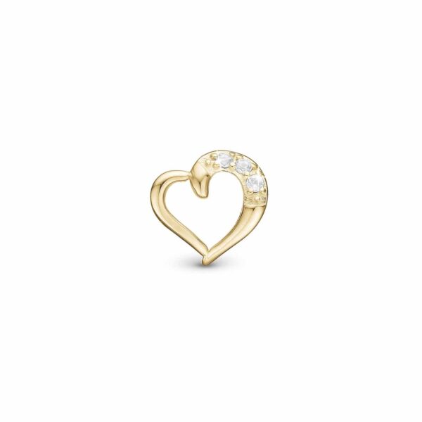 Christina Jewelry & Watches - Love Story charm forgyldt sølv sterlingsølv