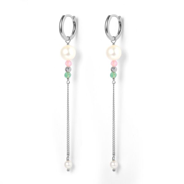 LuvaLu Jewellery - Dahlia Pearl Drop øreringe Sølv sterlingsølv