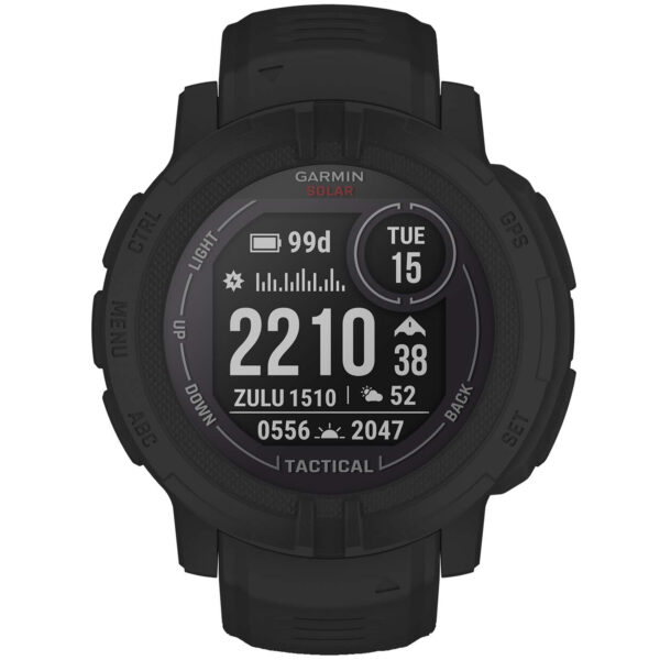 Garmin Instinct 2 Solar Tactical Edition 010-02627-03 - Herre - 45 mm - Smartwatch - Quartz m. Oplader - Gorilla Glas