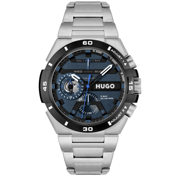 HUGO Wild 1530337 - Herre - 46 mm - Analog - Quartz - Mineralglas