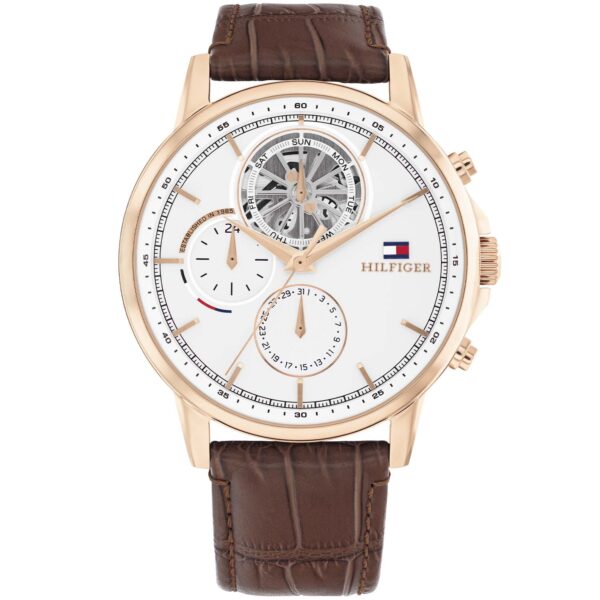 Tommy Hilfiger Stewart 1710606 - Herre - 44 mm - Analog - Quartz - Mineralglas