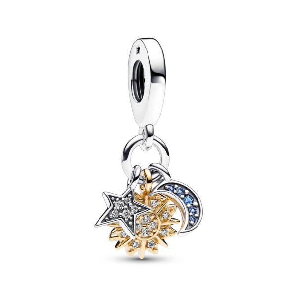 Pandora - Celestial Triple dangle charm Sølv sterlingsølv