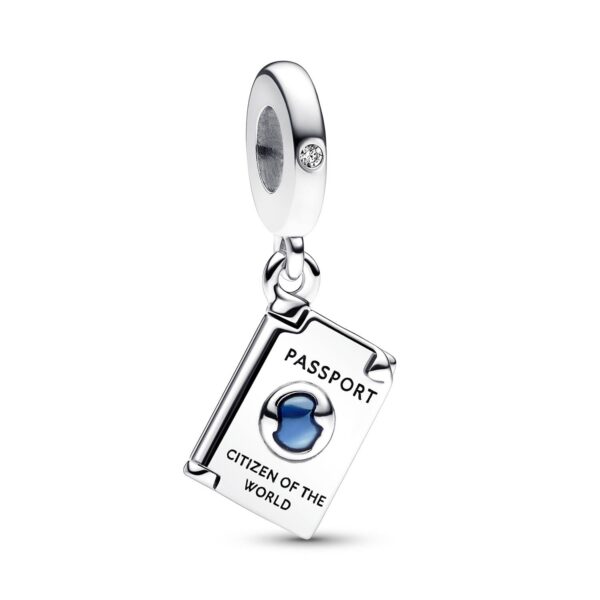 Pandora - Passport dangle charm, zirkonia Sølv sterlingsølv