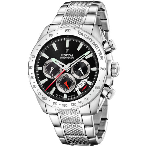 Festina Chrono Timeless F20668/4 - Herre - 45 mm - Analog - Quartz - Mineralglas