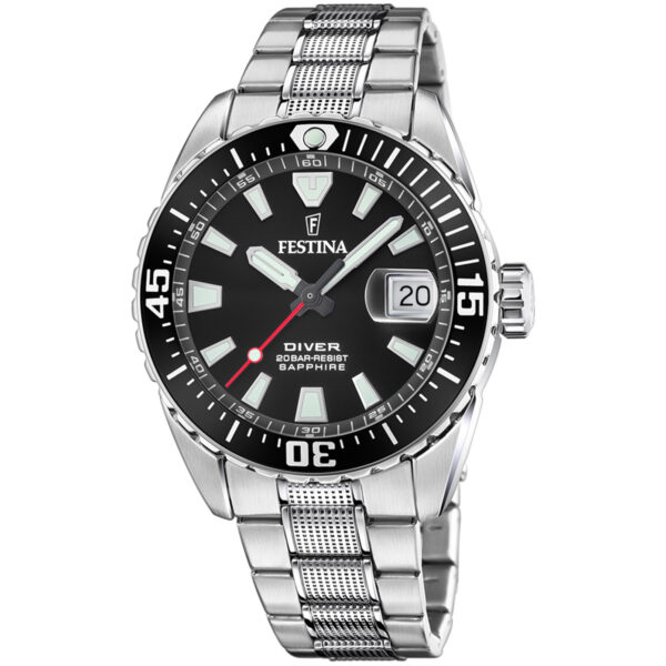 Festina Original Diver F20669/3 - Herre - 41 mm - Analog - Quartz - Safirglas