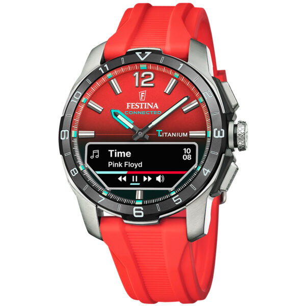 Festina Connected D 23000/6 - Herre - 44 mm - Digitalt - Quartz m. Oplader - Safirglas