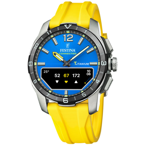 Festina Connected D 23000/8 - Herre - 44 mm - Digitalt - Quartz m. Oplader - Safirglas