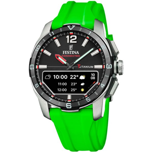 Festina Connected D 23000/B - Herre - 44 mm - Digitalt - Quartz m. Oplader - Safirglas