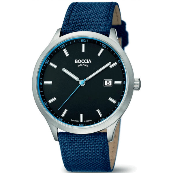 Boccia Titanium 3614-02 - Herre - 41 mm - Analog - Quartz - Safirglas