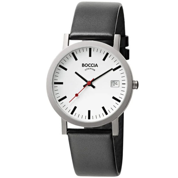 Boccia Titanium 3622-01 - Herre - 38 mm - Analog - Quartz - Mineralglas