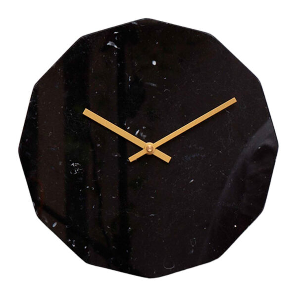 Hemverk Marble Nero Vægur 702917103028 - Unisex - 28 cm - Quartz