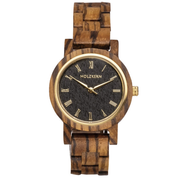 Holzkern Earth 9010631014766 - Dame - 30 mm - Analog - Quartz - Mineralglas