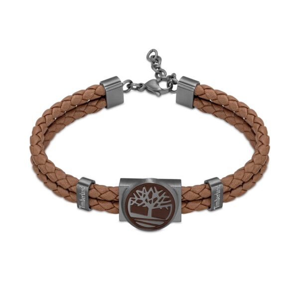 Timberland - AANDROSCOGGIN BRUNT LÆDER ARMBÅND, 19,5 cm TDAGB0001902