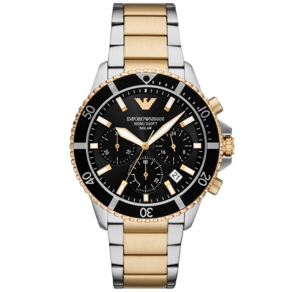 Emporio Armani World Explorer AR11680 - Herre - 43 mm - Analog - Quartz - Mineralglas