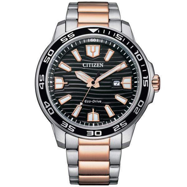 Citizen Eco-Drive Sport AW1524-84E - Herre - 46 mm - Analog - Quartz - Mineralglas