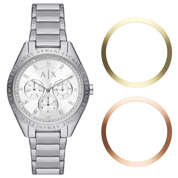 Armani Exchange Lady Giacomo AX7142SET - Dame - 38 mm - Analog - Quartz - Mineralglas