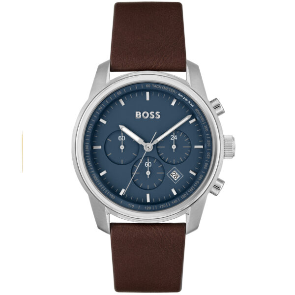 BOSS Trace 1514002 - Herre - 44 mm - Analog - Quartz - Mineralglas