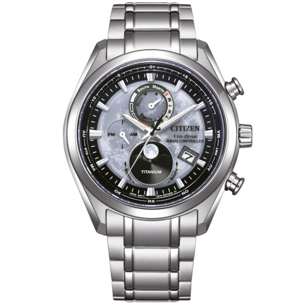 Citizen Tsuki-Yomi Eco-Drive Moonphase BY1010-81H - Herre - 43 mm - Analog - Quartz - Safirglas