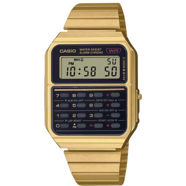 Casio Vintage CA-500WEG-1AEF - Unisex - 43 mm - Digitalt - Quartz - Mineralglas