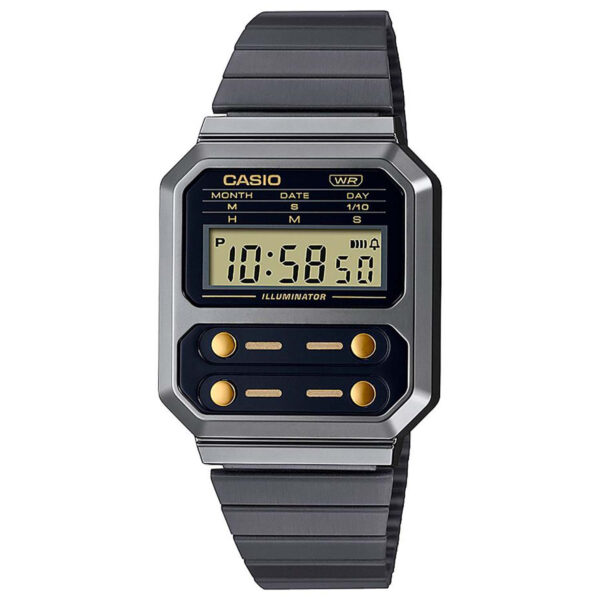 Casio Vintage A100WEGG-1A2EF - Dame - 33 mm - Digitalt - Quartz - Plexiglas