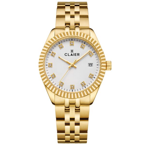 Claier Diamond CL0009 - Dame - 34 mm - Analog - Quartz - Safirbelagt mineralglas