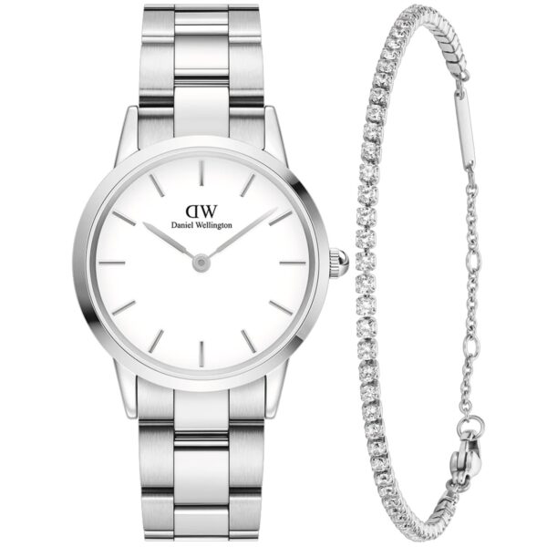 Daniel Wellington Iconic Link Tennis Giftset DW00386205 - Dame - 32 mm - Analog - Quartz - Mineralglas