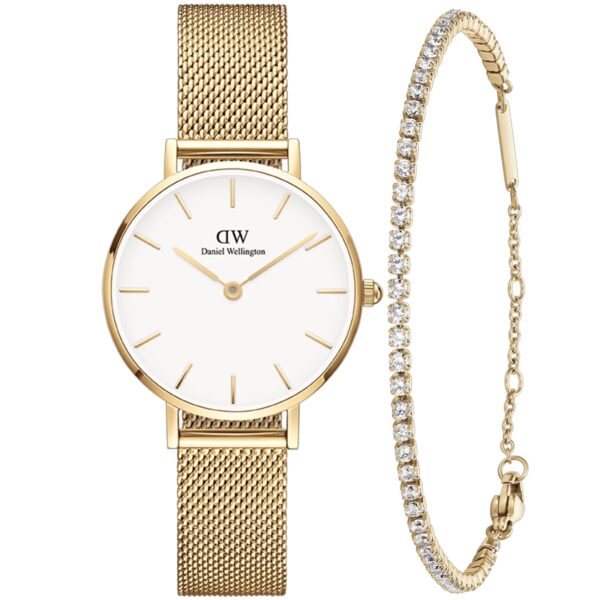 Daniel Wellington Petite 28 Tennis Giftset DW00388350 - Dame - 28 mm - Analog - Quartz - Mineralglas