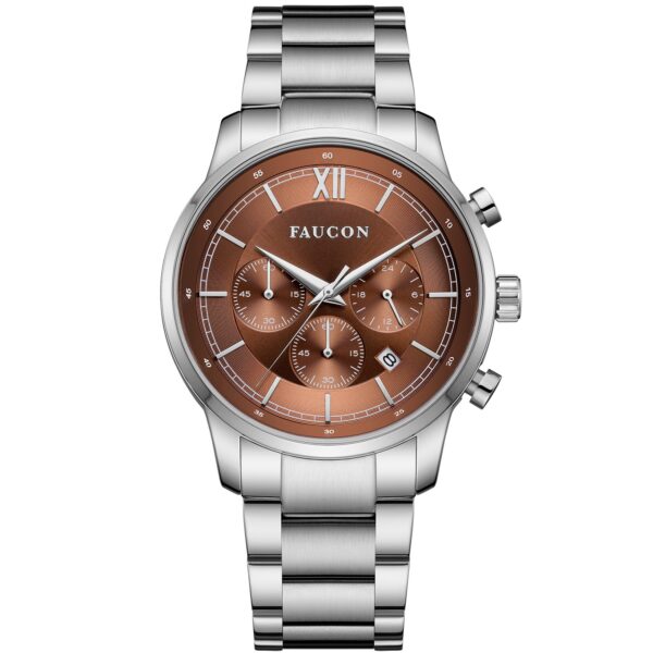 Faucon Roman F10057 - Herre - 43 mm - Analog - Quartz - Safirbelagt mineralglas