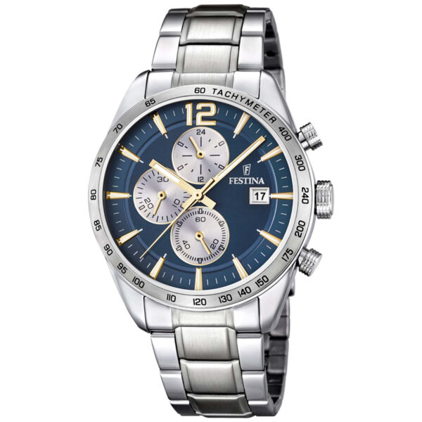 Festina Chrono F16759/7 - Herre - 44 mm - Analog - Quartz - Mineralglas