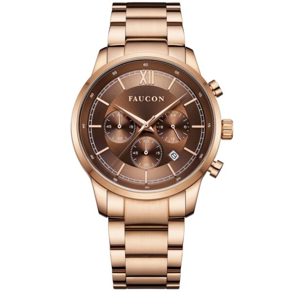 Faucon Roman F10056 - Herre - 43 mm - Analog - Quartz - Safirbelagt mineralglas