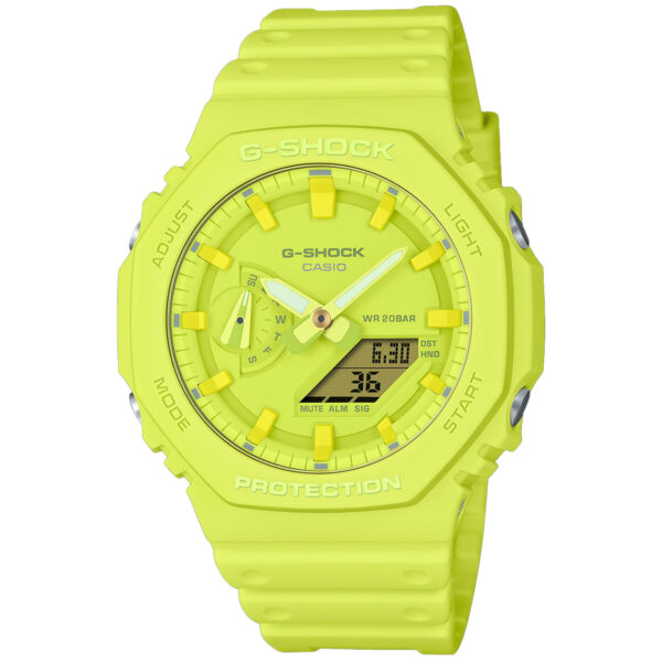 Casio G-Shock GA-2100-9A9ER - Herre - 45 mm - Analog - Quartz - Mineralglas