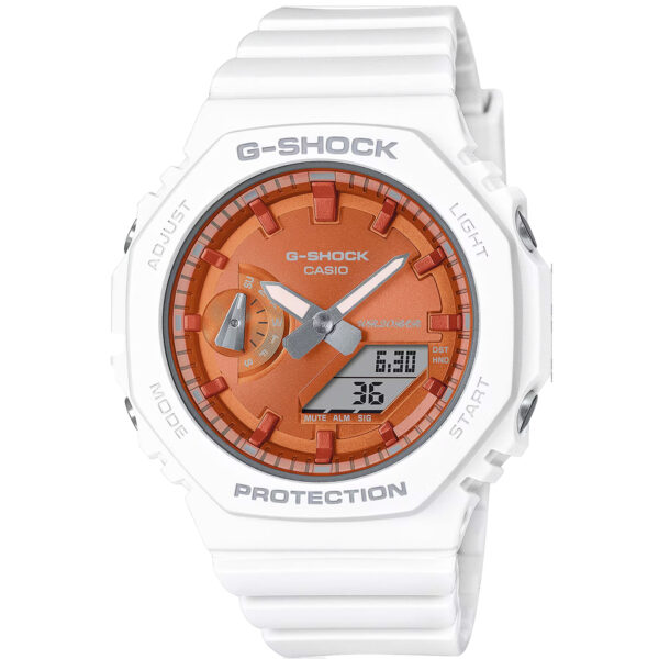 Casio G-Shock GMA-S2100WS-7AER - Unisex - 47 mm - Analog - Quartz - Mineralglas