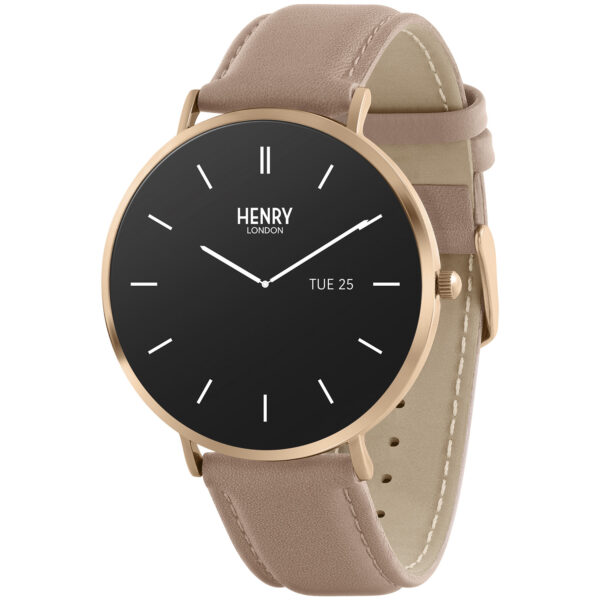 Henry London Smartwatch HLS65-0003 - Herre - 43 mm - Smartwatch - Quartz m. Oplader - Mineralglas