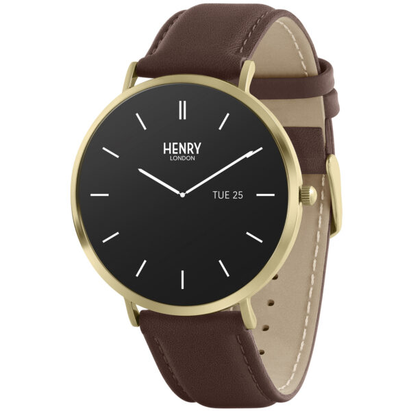 Henry London Smartwatch HLS65-0007 - Herre - 43 mm - Smartwatch - Quartz m. Oplader - Mineralglas