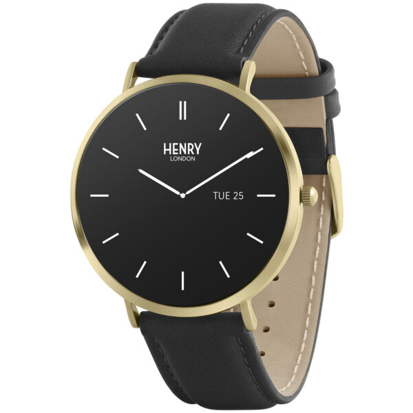 Henry London Smartwatch HLS65-0008 - Herre - 43 mm - Smartwatch - Quartz m. Oplader - Mineralglas