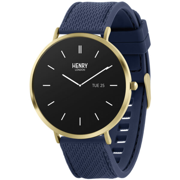 Henry London Smartwatch HLS65-0012 - Unisex - 43 mm - Smartwatch - Quartz m. Oplader - Mineralglas