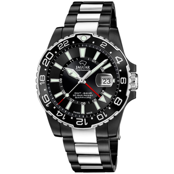 Jaguar Ceramic Diver GMT Limited Edition Denmark J1031/1S - Herre - 44 mm - Analog - Quartz - Safirglas