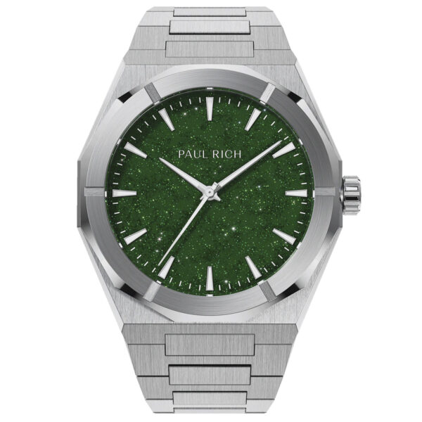 Paul Rich Star Dust II Silver Green PR20210 - Herre - 43 mm - Analog - Quartz - Mineralglas