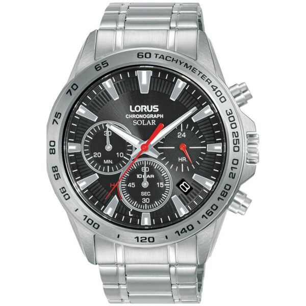 Lorus Sports Chronograph Solar RZ501AX9 - Herre - 44 mm - Analog - Quartz - Mineralglas