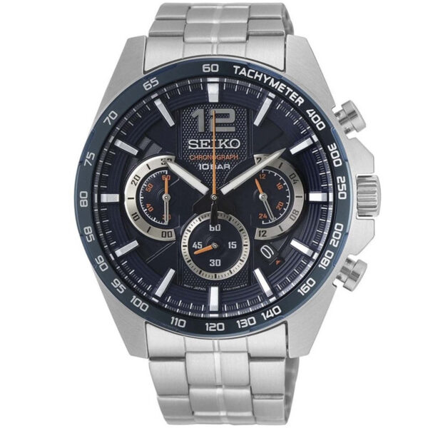 Seiko Chronograph SSB345P1 - Herre - 44 mm - Analog - Quartz - Hardlex Crystal Mineralglas