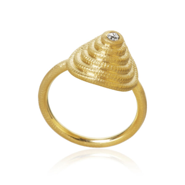 Dulong Thera Twist Ring 18 kt. Guld 0,02 ct. THE3-A2050-55 - Dame - Gold