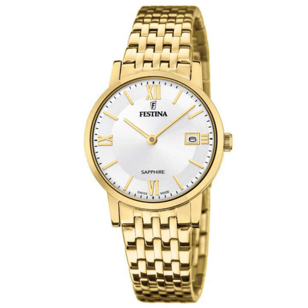 Festina Swiss Made Slim F20021/1 - Dame - 29 mm - Analog - Quartz - Safirglas