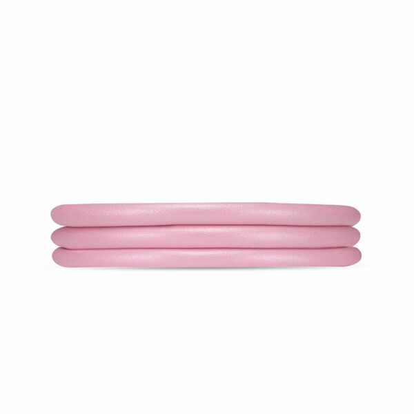 Christina - Pink læderarmbånd 4 mm