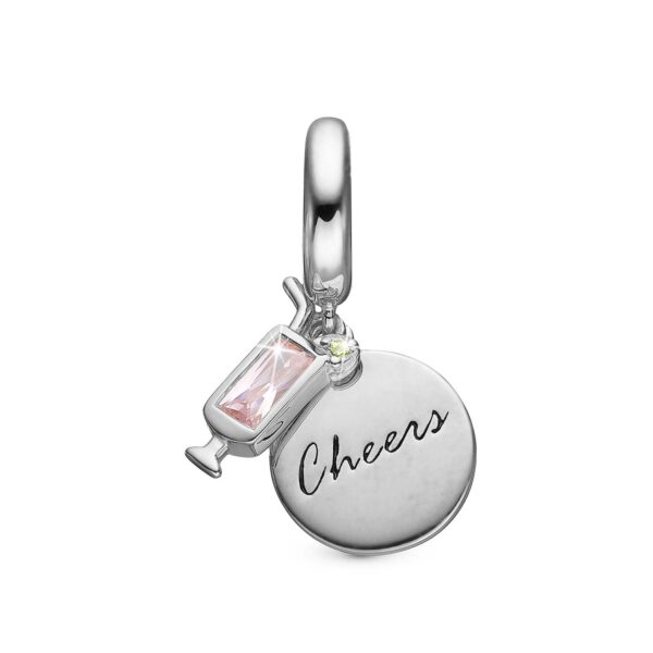 Christina - Cheers charm, 6 mm Sterlingsølv