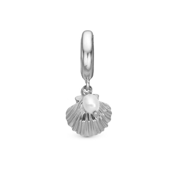 Christina - Clam Shell charm, 6 mm Sterlingsølv