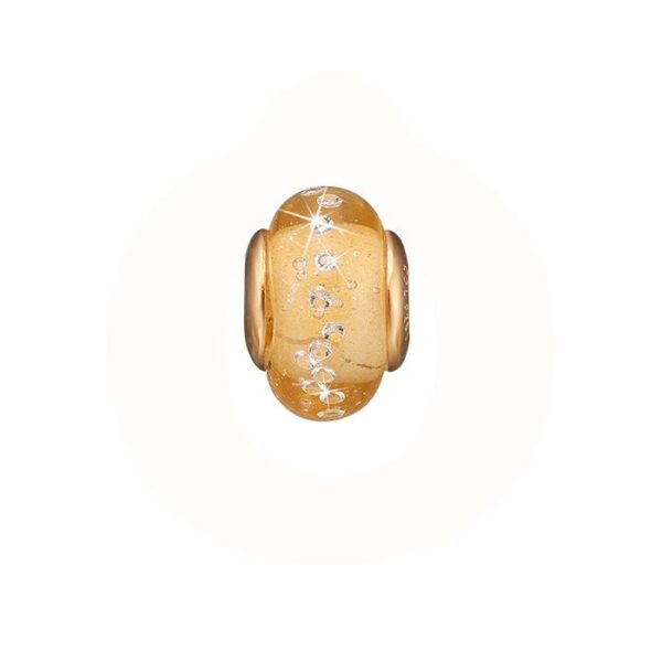 Christina - Golden Topaz Globe Charm forgyldt sølv 623-G168