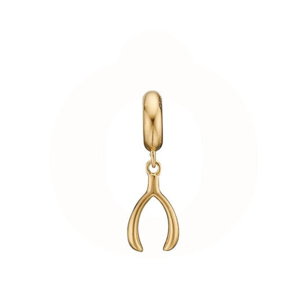 Christina - Wishbone Charm forgyldt sølv 623-G219