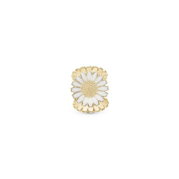 Christina - Marguerit ring Triangle charm, 4 mm Forgyldt sterlingsølv