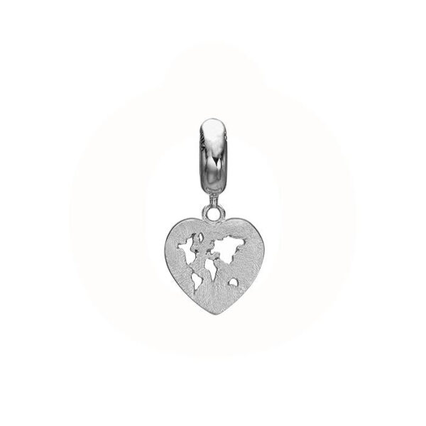 Christina - World Heart Charm 623-S215 Sølv