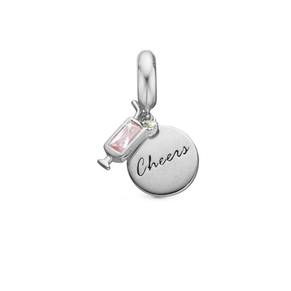 Christina - Cheers charm, 4 mm Sterlingsølv